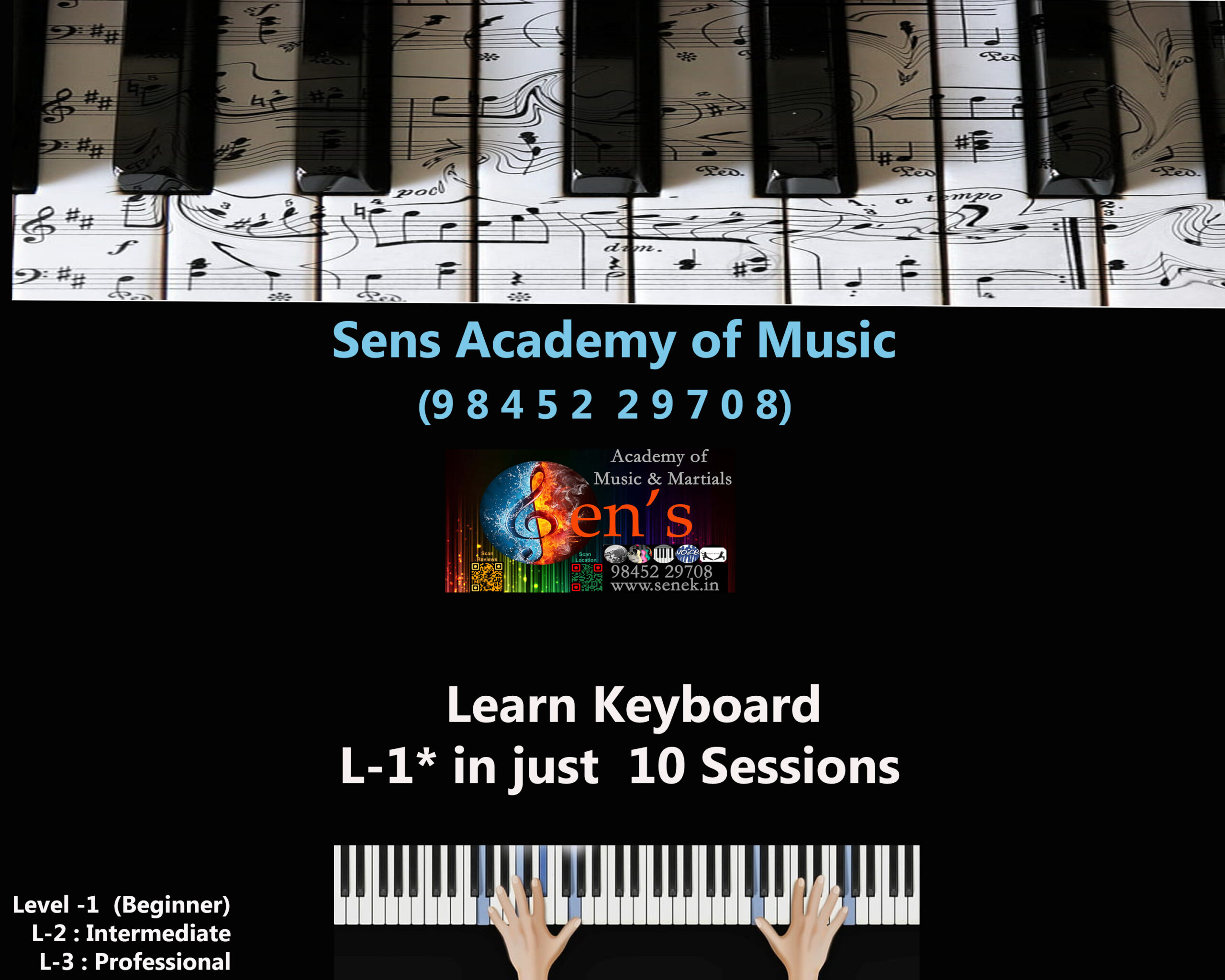 Learn the Musical Keys with ease at Sens Academy of Music